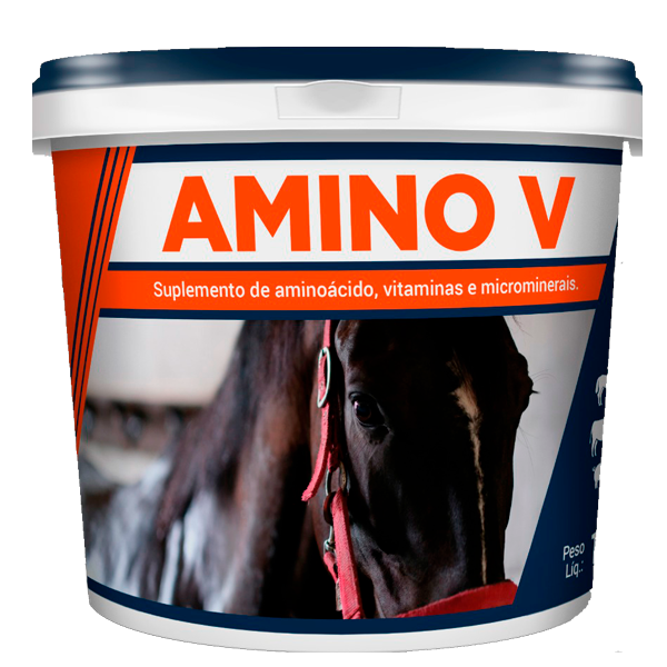 Amino V – Complemento Nutricional para Equinos, Bovinos e Suínos